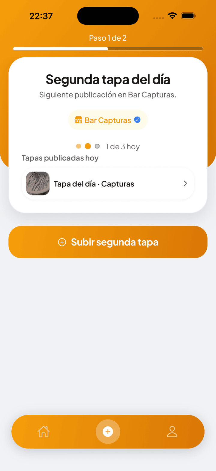 Subir tapa del día